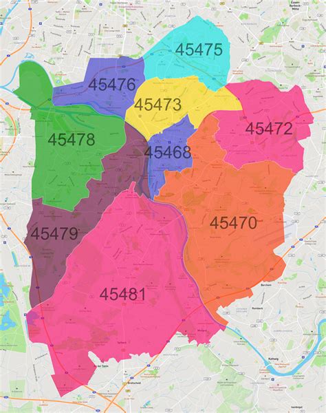 mülheim an der ruhr postcode.